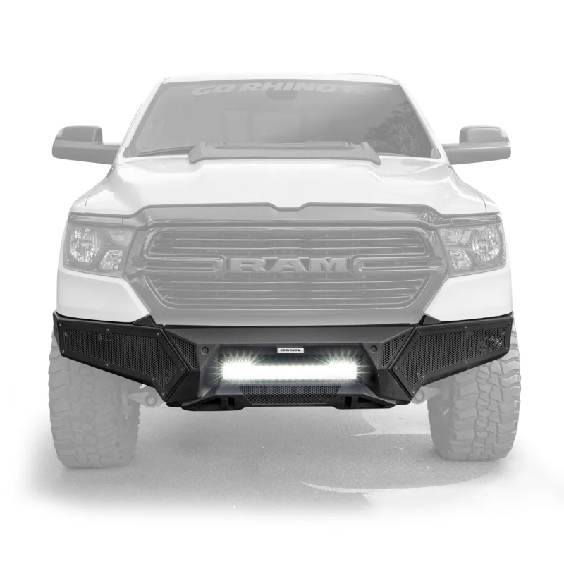 Go Rhino Element Front Bumper with Power Actuated Hide-Away Light Bar Mount Model 341301T - Image 4