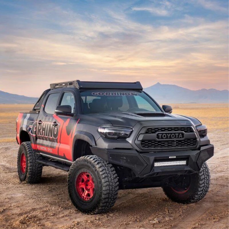 Go Rhino Element Front Bumper with Power Actuated Hide-Away Light Bar Mount Model 343891T - Image 10