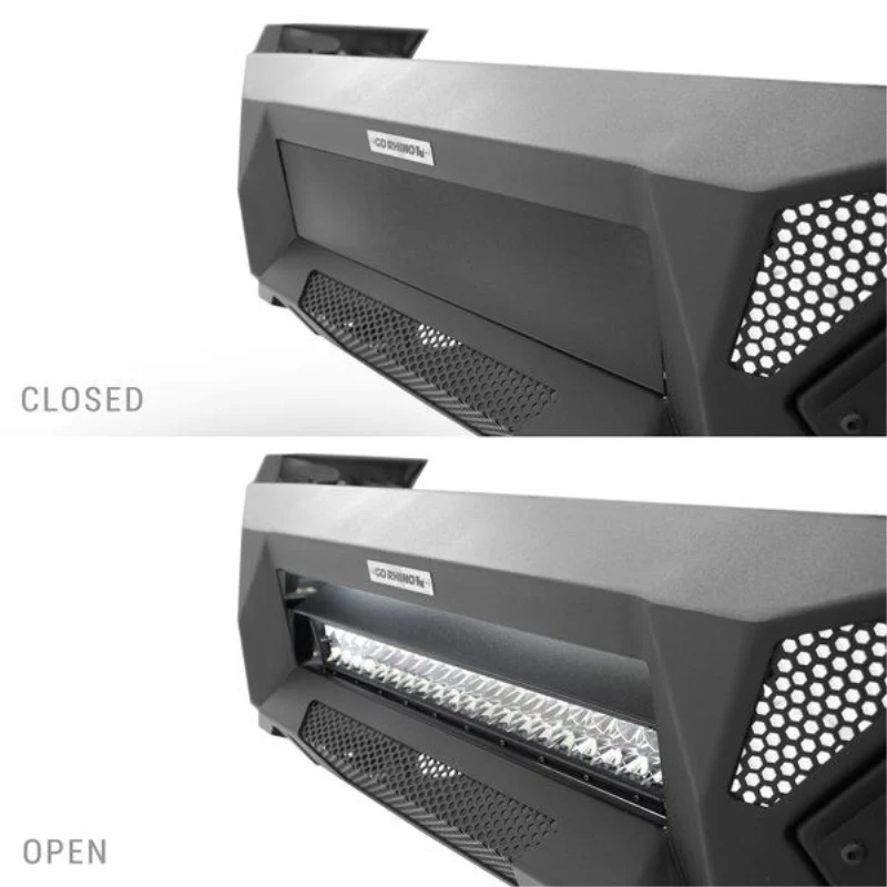 Go Rhino Element Front Bumper with Power Actuated Hide-Away Light Bar Mount Model 343891T - Image 11