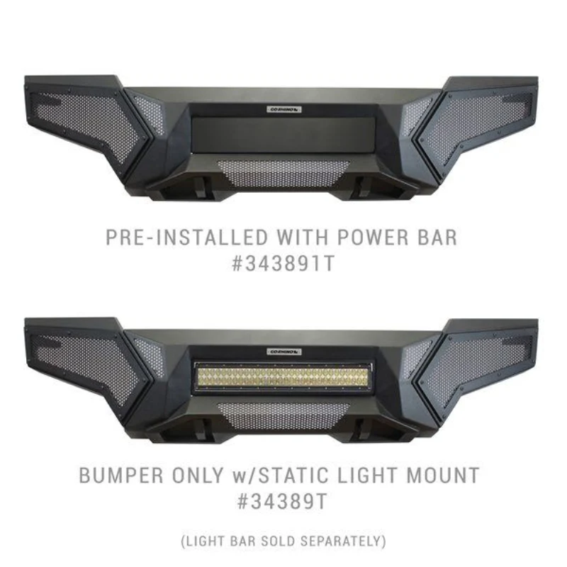 Go Rhino Element Front Bumper with Power Actuated Hide-Away Light Bar Mount Model 343891T - Image 8