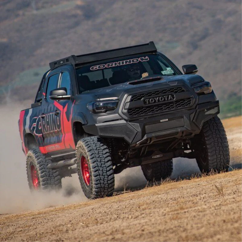 Go Rhino Element Front Bumper with Power Actuated Hide-Away Light Bar Mount Model 343891T - Image 9