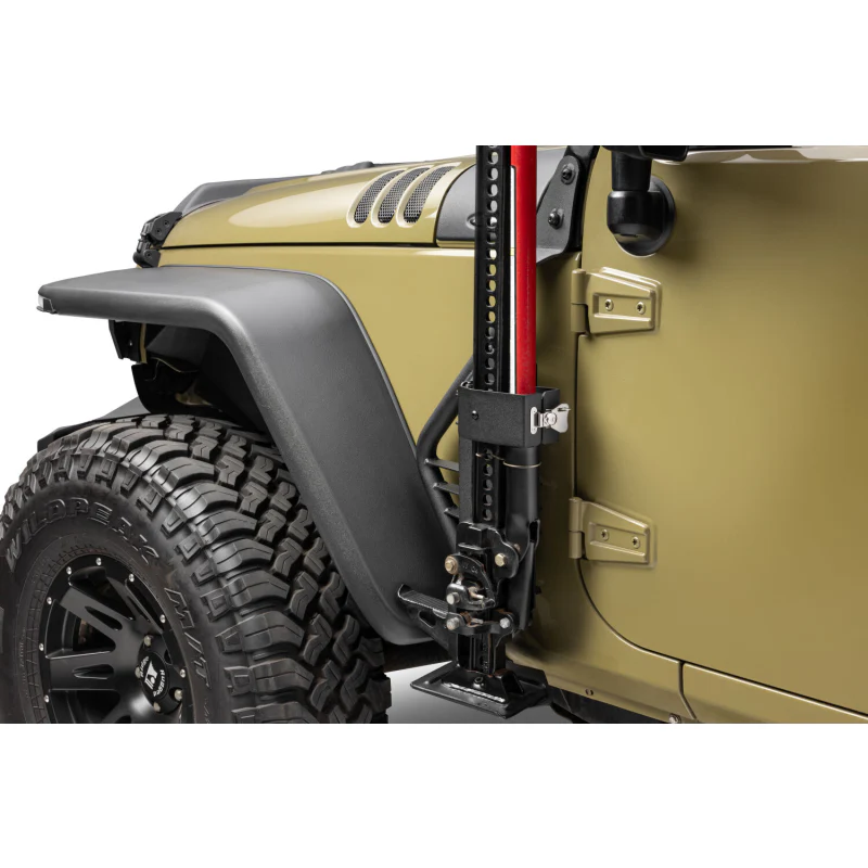 Go Rhino Exterior Hi-Lift Jack Mount with Clamp for Jeep Wrangler JK, JKU Model 701009T - Image 2
