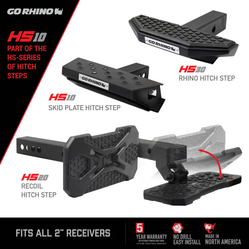Go Rhino HS-10 Skid Plate Hitch Step Model HS1012T - Image 2