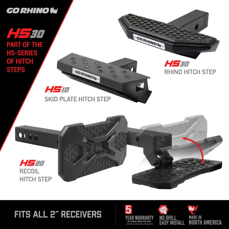 Go Rhino HS-30 Rhino Hitch Step Model HS3012T - Image 2