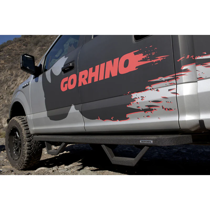 Go Rhino RB10 Running Boards with Mounting Brackets With 2 Pairs Drop Steps Kit Model 6341558720T - Image 6