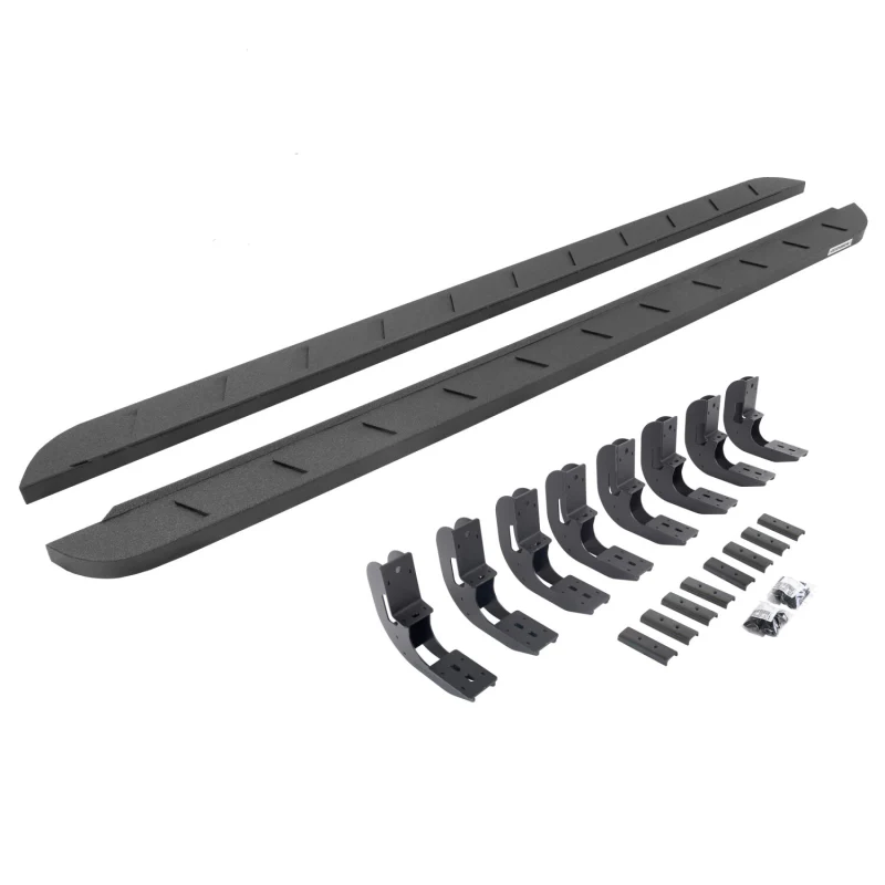 Go Rhino RB10 Slim Line Running Boards with Mounting Brackets Kit Model 63404880ST