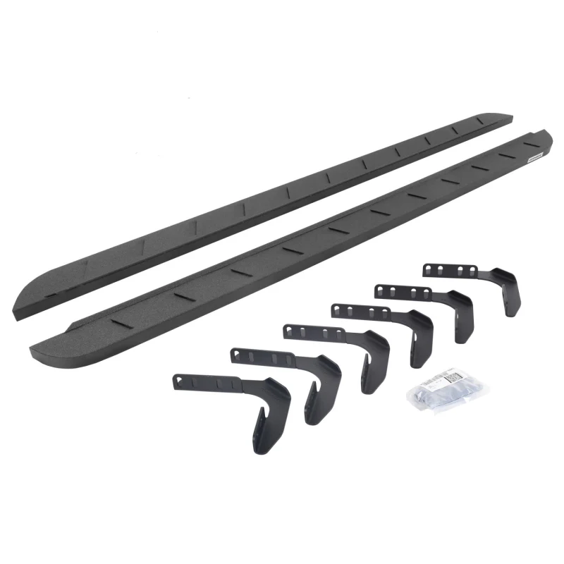 Go Rhino RB10 Slim Line Running Boards with Mounting Brackets Kit Model 63418087ST