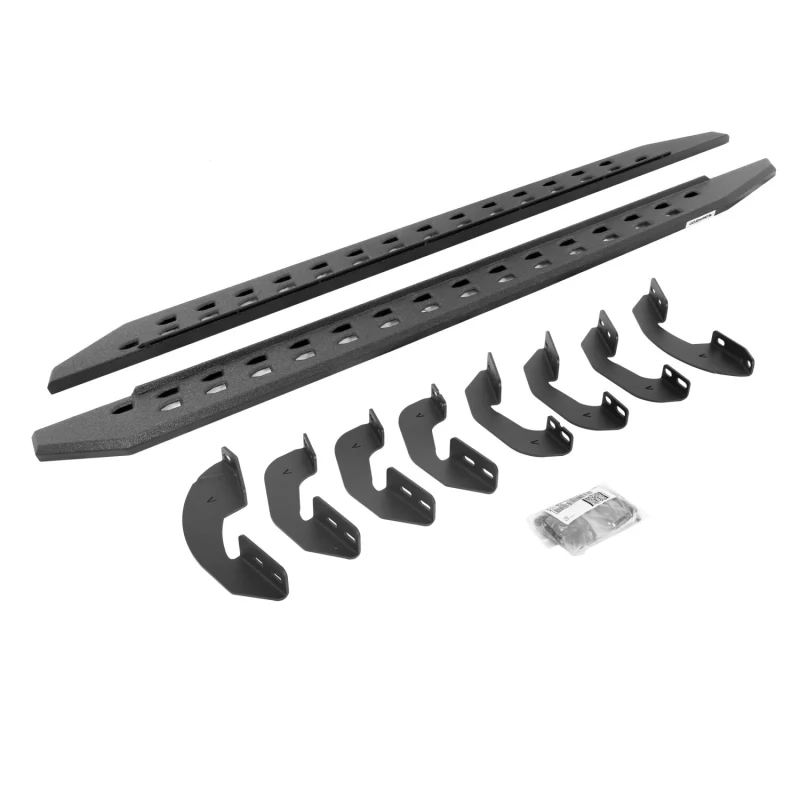 Go Rhino RB20 Slim Line Running Boards with Mounting Brackets Kit Crew Max Only Model 69443687ST