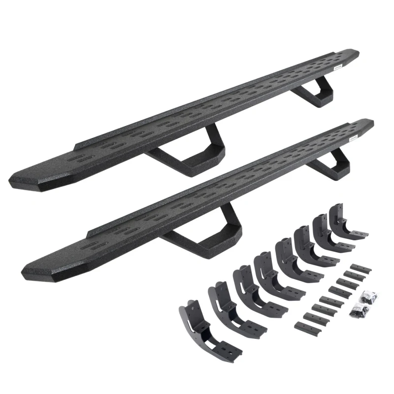Go Rhino RB30 Running Boards with Mounting Brackets With 2 Pairs Drop Steps Kit Model 6960488720T