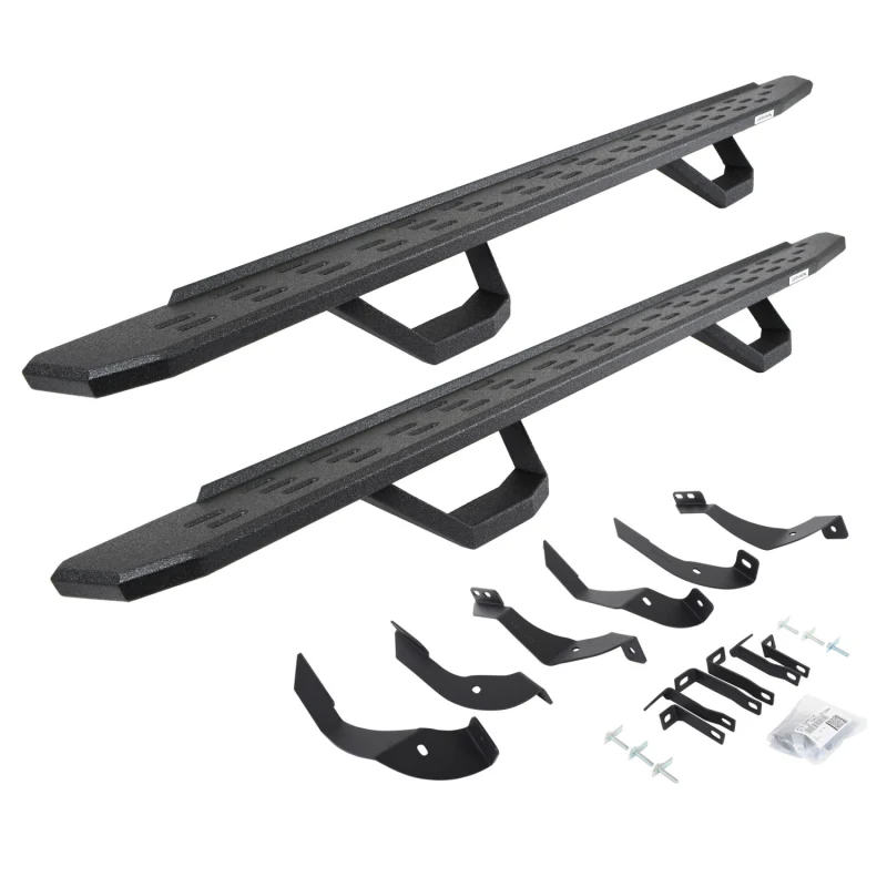 Go Rhino RB30 Running Boards with Mounting Brackets With 2 Pairs Drop Steps Kit Model 6960518720T