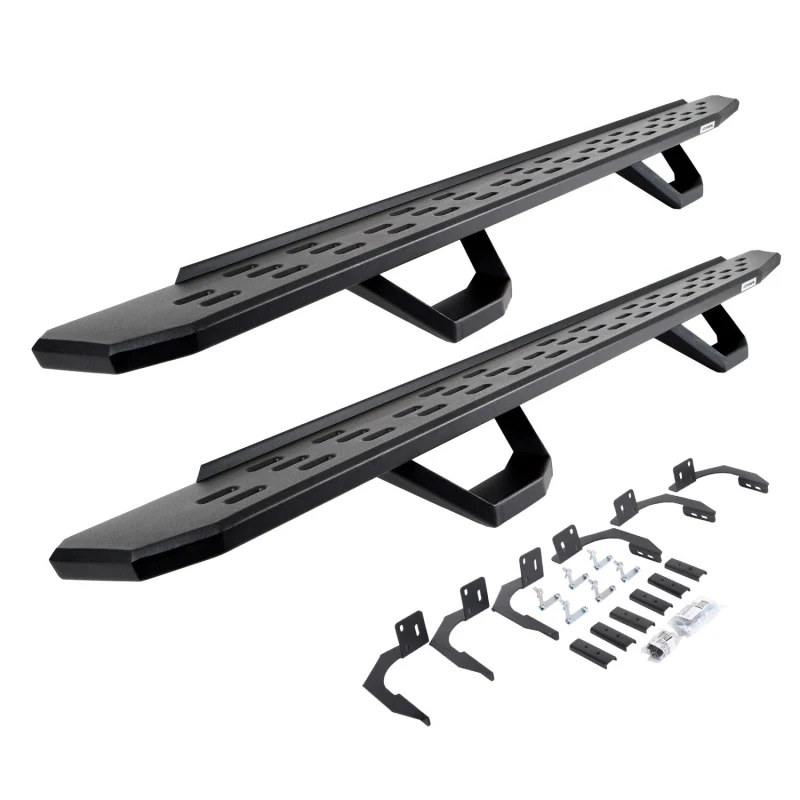 Go Rhino RB30 Running Boards with Mounting Brackets With 2 Pairs Drop Steps Kit Model 6961068720PC