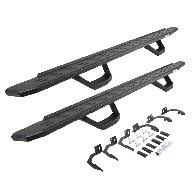 Go Rhino RB30 Running Boards with Mounting Brackets With 2 Pairs Drop Steps Kit Model 6961068720T