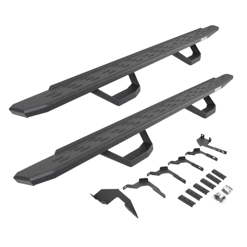 Go Rhino RB30 Running Boards with Mounting Brackets With 2 Pairs Drop Steps Kit Model 6963688020T