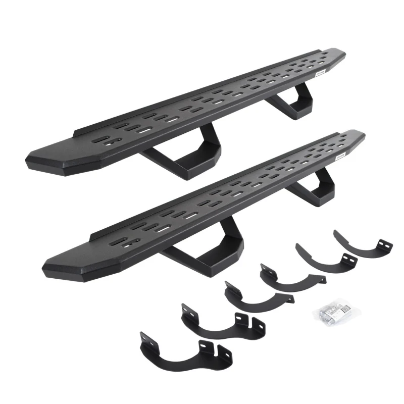 Go Rhino RB30 Running Boards with Mounting Brackets With 2 Pairs Drop Steps Kit Model 6964256820T