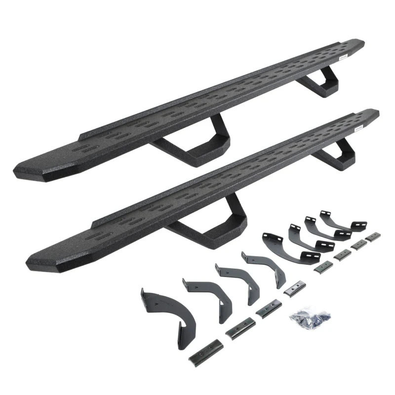 Go Rhino RB30 Running Boards with Mounting Brackets With 2 Pairs Drop Steps Kit Model 6964397320T