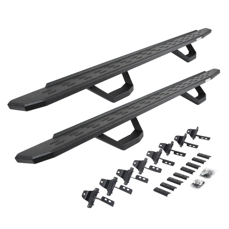 Go Rhino RB30 Running Boards with Mounting Brackets With 2 Pairs Drop Steps Kit Model 6965168720T