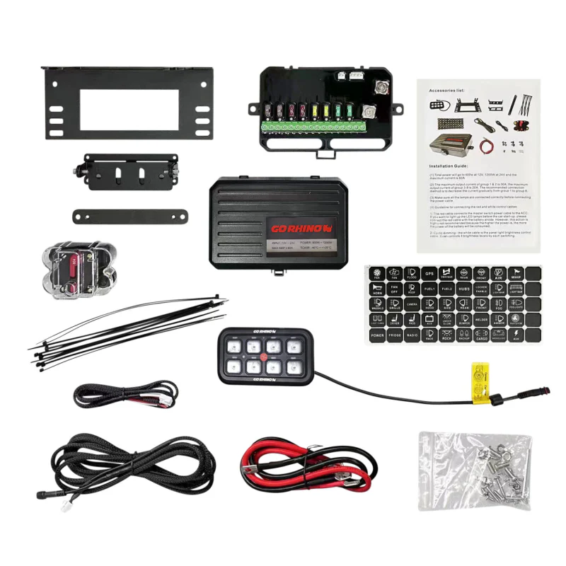 Go Rhino RGB/Bluetooth 8-Channel Light Switch Controller with RF Control Model 758CHSCRRF - Image 2