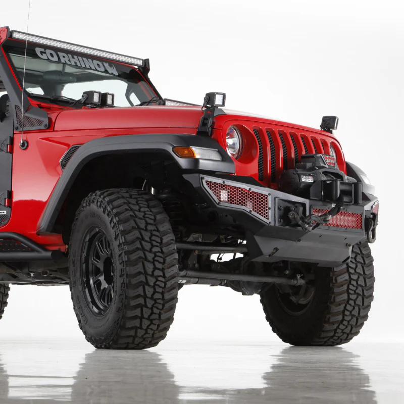 Go Rhino Rockline Front Bumper Lower Skid Plate For Jeep JL/JLU/JT Model 332100T - Image 3