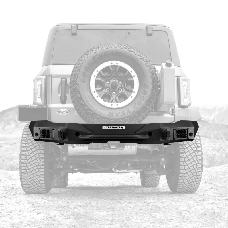 Go Rhino Rockline Rear Full Width Bumper for Ford Bronco Model 371400T - Image 2