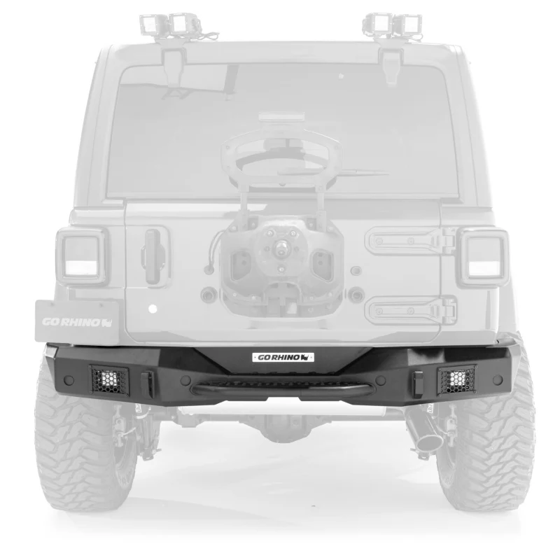 Go Rhino Rockline Rear Full Width Bumper for Jeep JL & JLU Model 371200T - Image 2