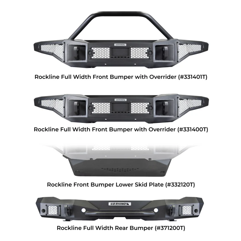 Go Rhino Rockline Rear Full Width Bumper for Jeep JL & JLU Model 371200T - Image 6