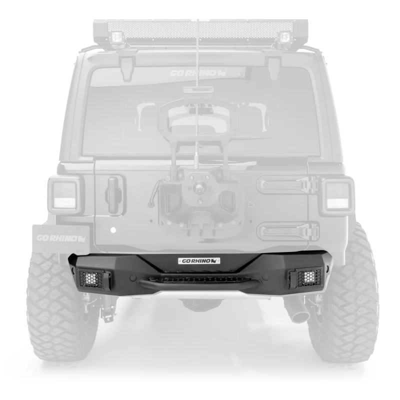 Go Rhino Rockline Rear Stubby Bumper for Jeep Wrangler JL Model 371100T - Image 2