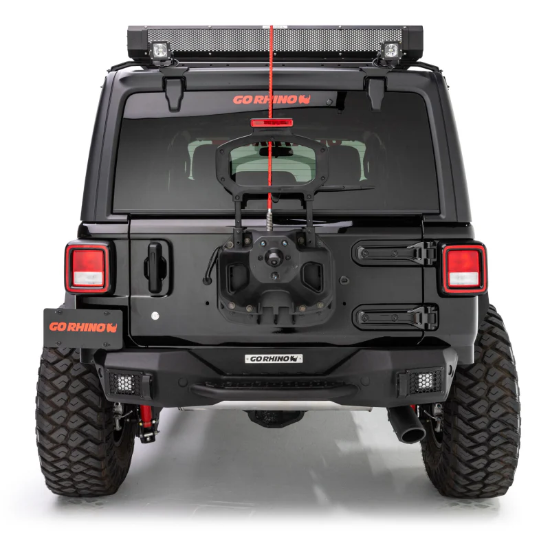 Go Rhino Rockline Rear Stubby Bumper for Jeep Wrangler JL Model 371100T - Image 3