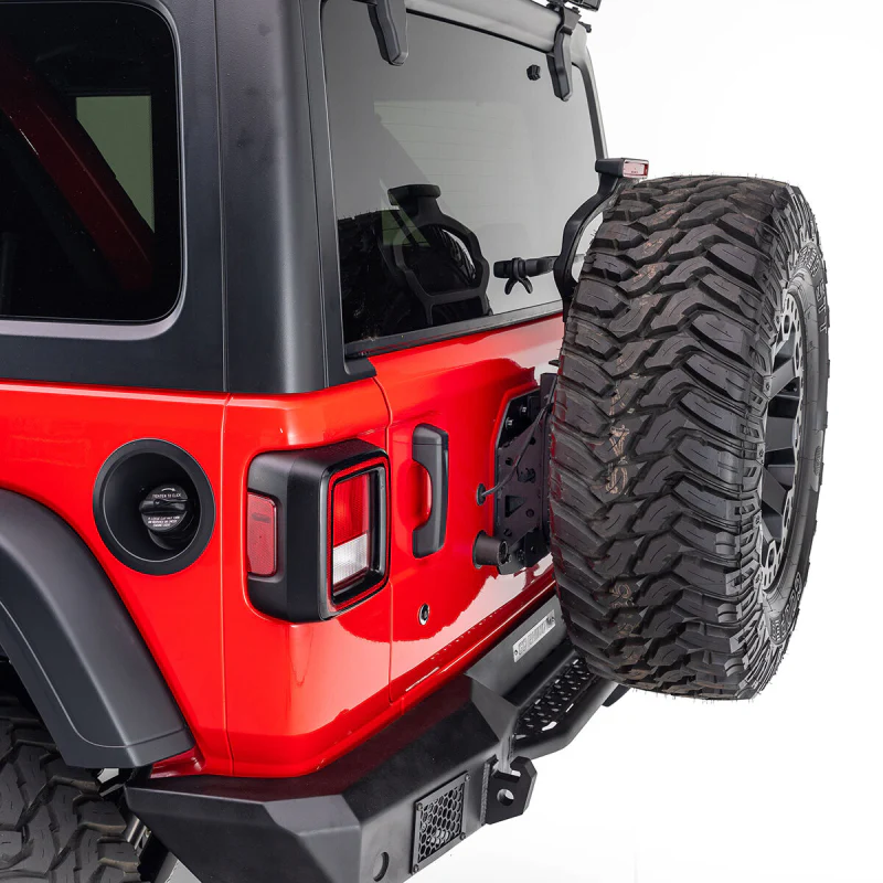 Go Rhino Rockline Spare Tire Relocation Kit for Jeep Wrangler JL fits up to 40" tire Model 372000T - Image 5