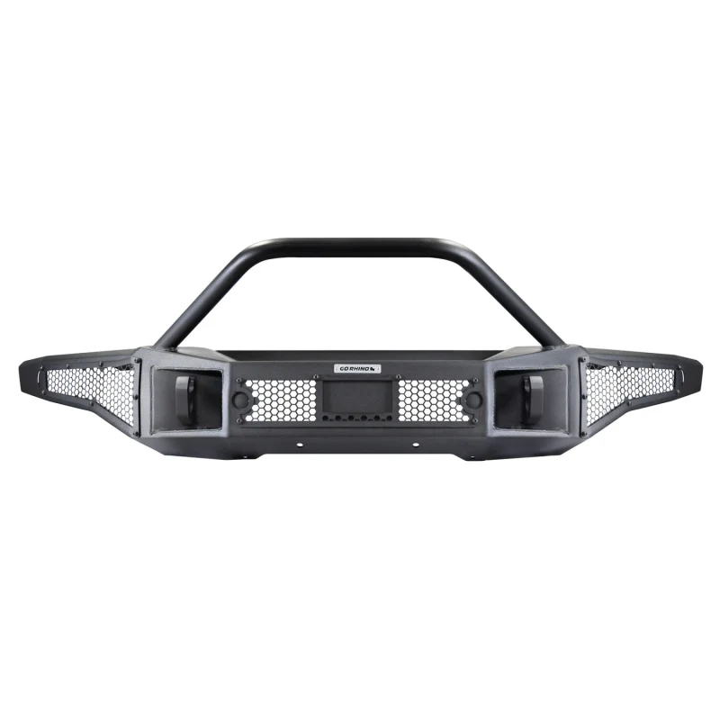 Go Rhino Rockline Winch-Ready Front Full Width Bumper With Overrider For Ford Bronco Model 331401T