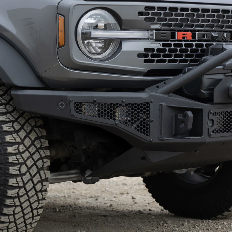 Go Rhino Rockline Winch-Ready Front Full Width Bumper With Overrider For Ford Bronco Model 331401T - Image 6