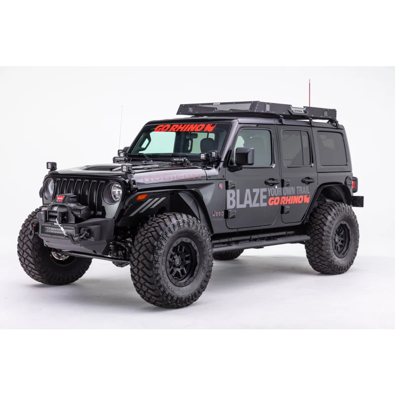 Go Rhino Rockline Winch-Ready Front Stubby Bumper For Jeep Model 331100T - Image 4