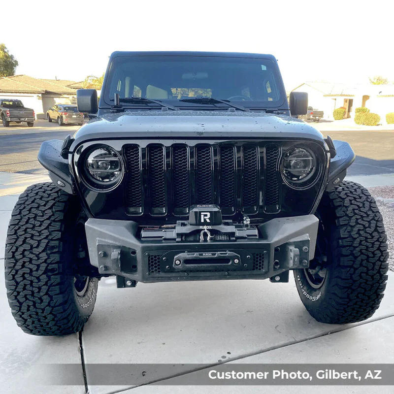Go Rhino Rockline Winch-Ready Front Stubby Bumper For Jeep Model 331100T - Image 5