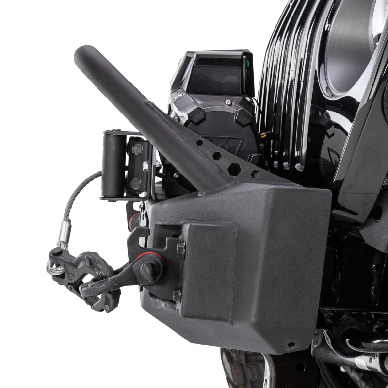 Go Rhino Rockline Winch-Ready Front Stubby Bumper With Overrider For Jeep Model 331101T - Image 4