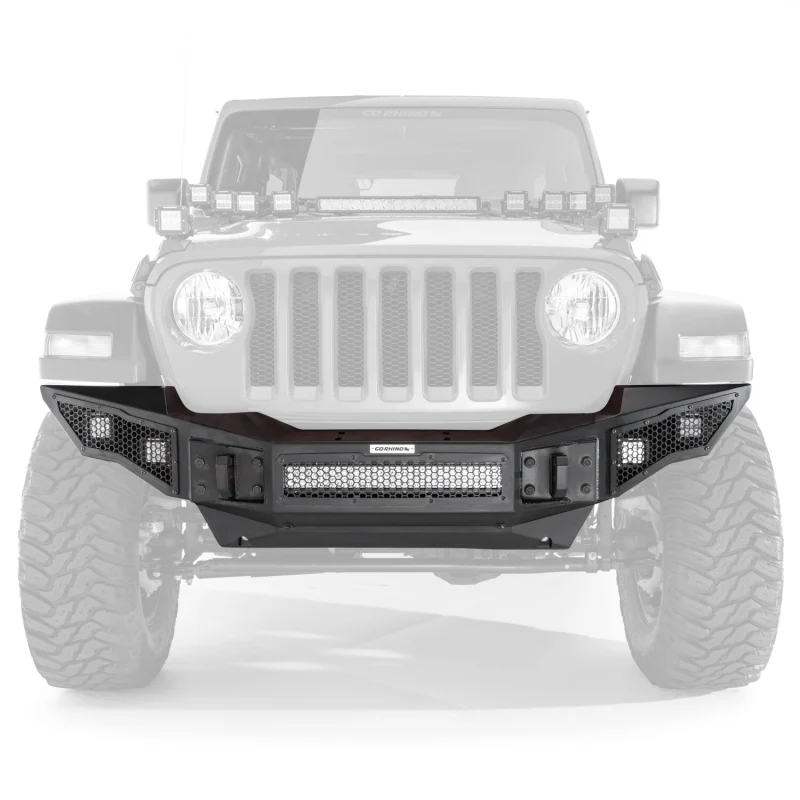 Go Rhino Rockline Winch-Ready Full Width Bumper For Jeep Model 331200T - Image 2