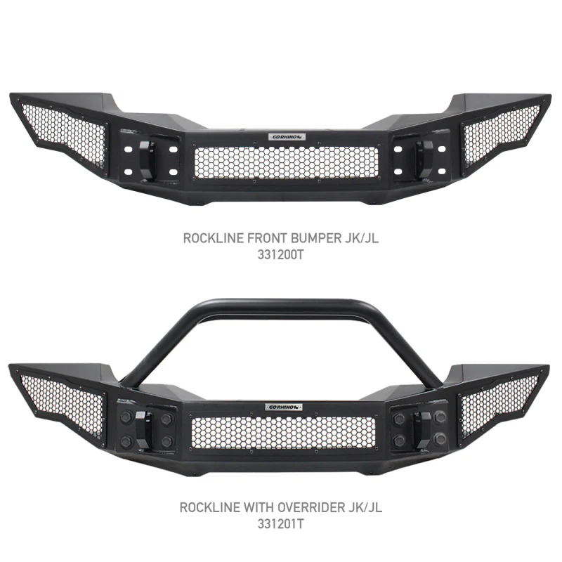 Go Rhino Rockline Winch-Ready Full Width Bumper For Jeep Model 331200T - Image 7