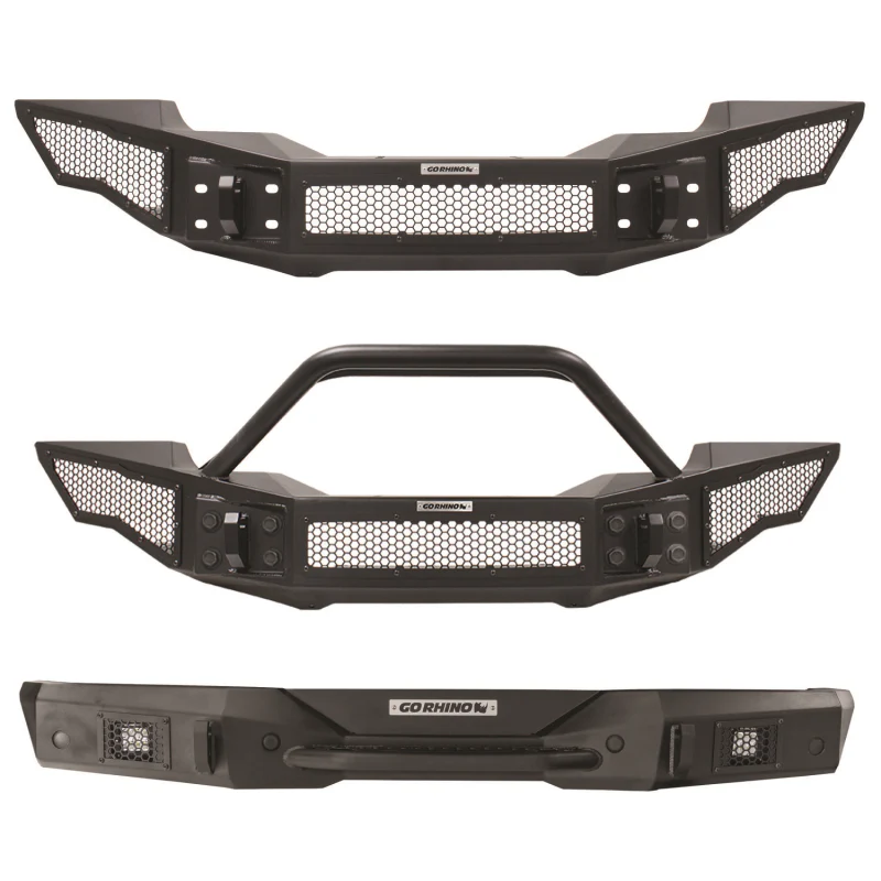Go Rhino Rockline Winch-Ready Full Width Bumper With Overrider For Jeep Model 331201T - Image 10