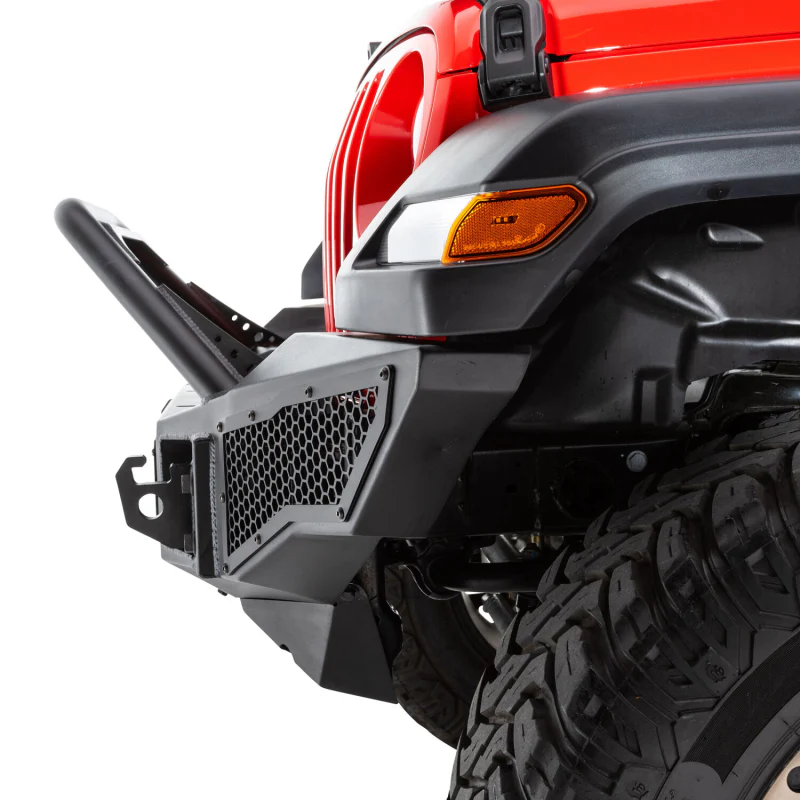 Go Rhino Rockline Winch-Ready Full Width Bumper With Overrider For Jeep Model 331201T - Image 4
