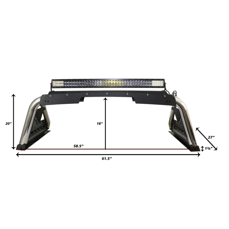 Go Rhino Sport Bar 2.0 for Mid-Sized Trucks Model 915000T - Image 2