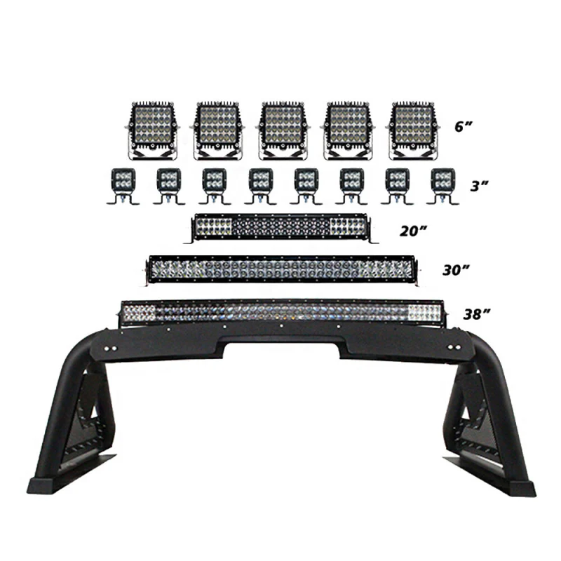 Go Rhino Sport Bar 2.0 with Power Actuated Retractable Light Mount Model 915600T - Image 2
