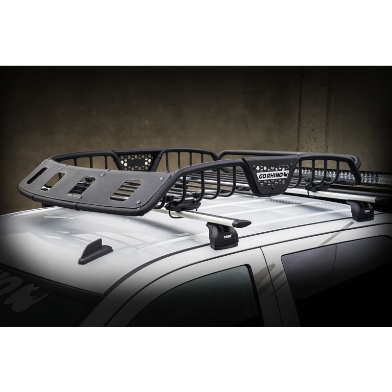 Go Rhino SR40 Tubular Steel Roof Rack With 4x Light Mount Openings 60" Long Model 59047T - Image 3
