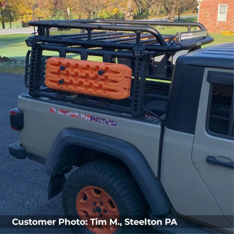 Go Rhino SRM600 55" Long x 52" Wide Tubular Basket Style Roof Rack Model 5936055T - Image 9