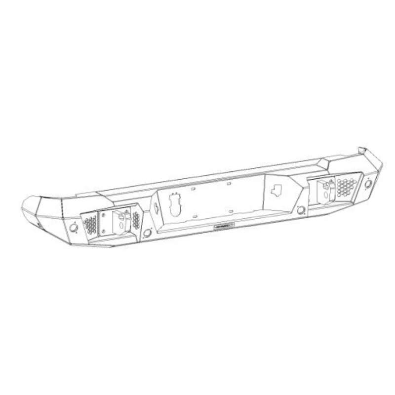 Go Rhino Trailline Rear Full Width Bumper for Jeep Gladiator JT Model 275120T - Image 2