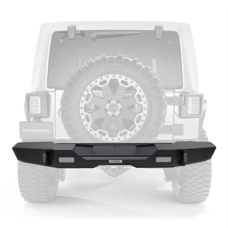 Go Rhino Trailline Rear Full Width Bumper for Jeep Wrangler JK Model 27220T - Image 2