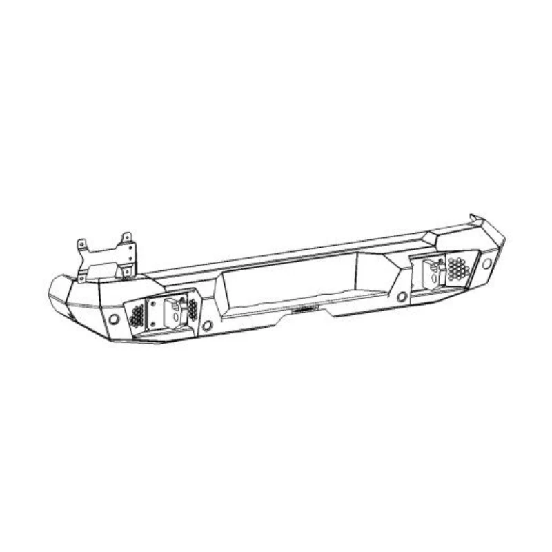 Go Rhino Trailline Rear Full Width Bumper for Jeep Wrangler JL Model 274120T - Image 2