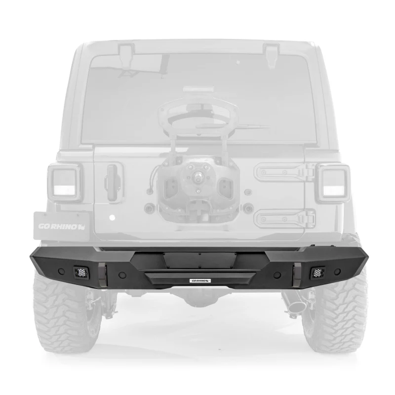 Go Rhino Trailline Rear Straight Bumper for Jeep Wrangler JL Model 272115T - Image 2