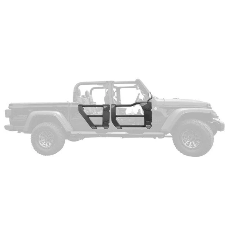 Go Rhino Trailline Tube Doors, Front pair for Jeep JL/JLU and JT Model 572601