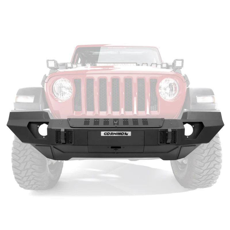 Go Rhino Trailline Winch Ready Front Full Width Bumper For Jeep Model 230121T - Image 2