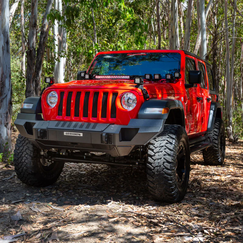 Go Rhino Trailline Winch Ready Front Full Width Bumper For Jeep Model 230121T - Image 8