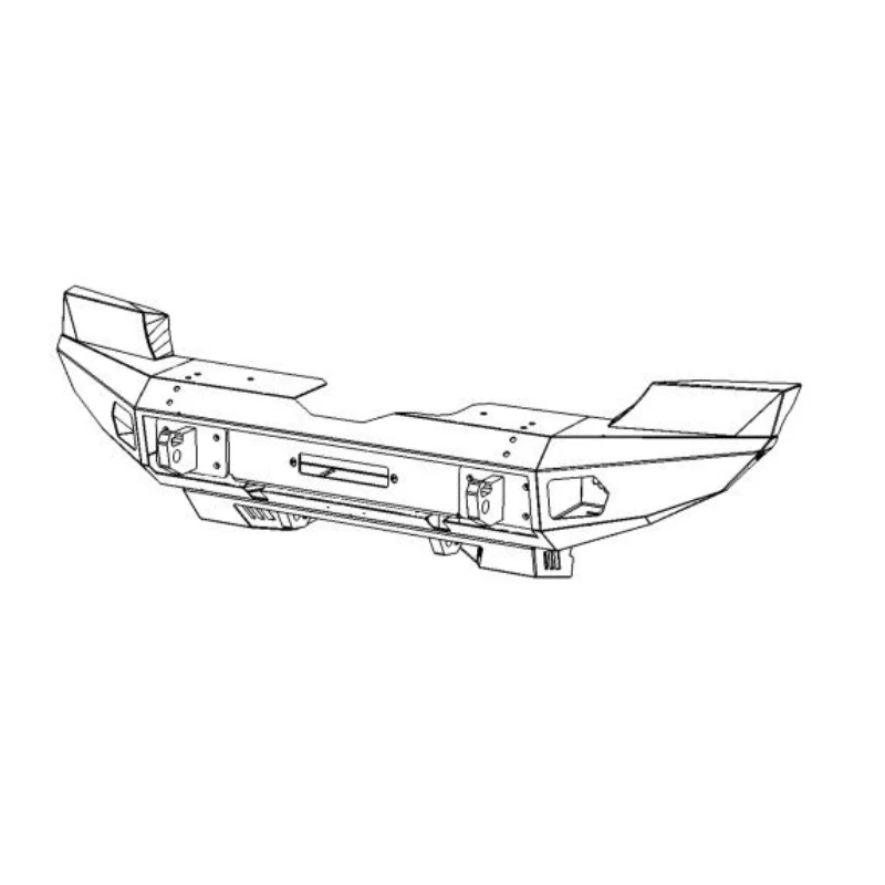 Go Rhino Trailline Winch Ready Front Full Width Bumper for Jeep Wrangler JL,JLU & Gladiator Model 230216T - Image 2