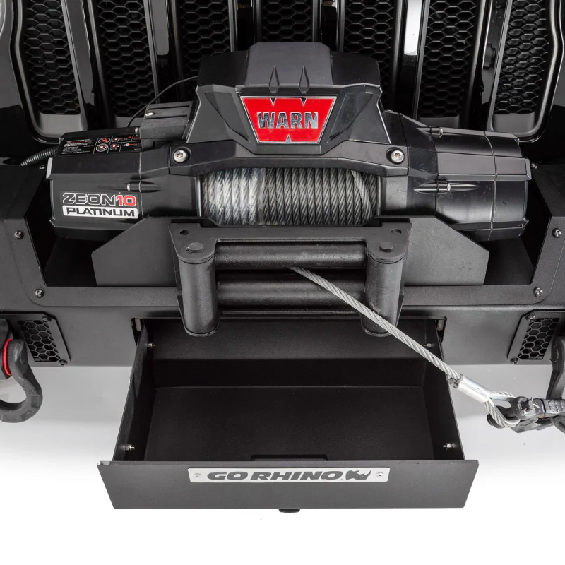 Go Rhino Trailline Winch Ready Front Stubby Bumper For Jeep Model 230111T - Image 11